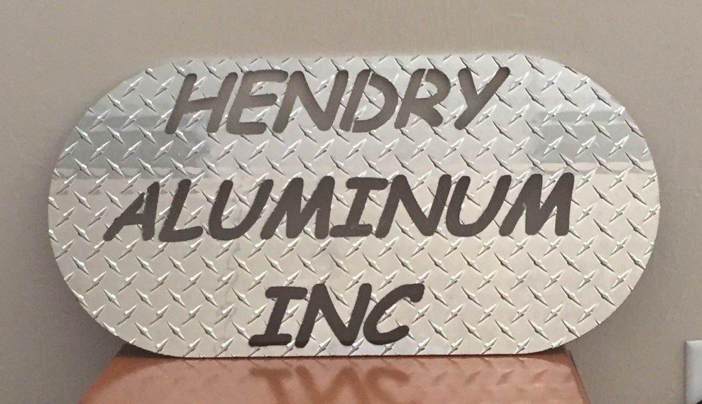 Details of the Plasma Cutter at Hendry Aluminum